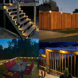 Lampes LED Solaires Extérieur marron